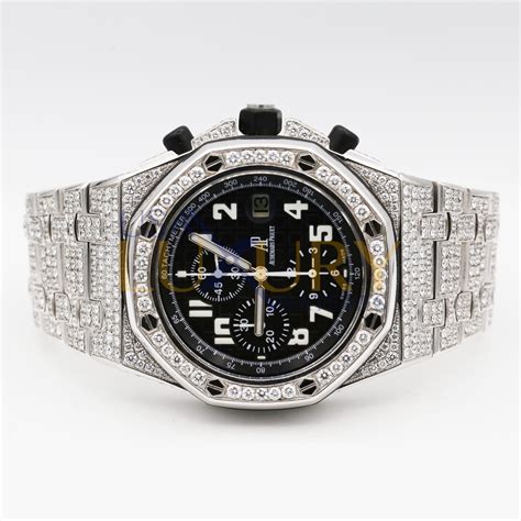 audemars piguet royal oak diamond black|audemars piguet used royal oak.